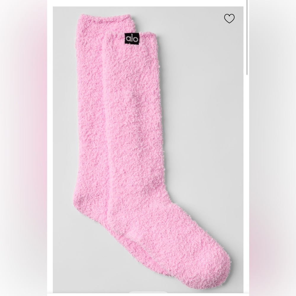 ALO Yoga Plush Lush Sweet Pink socks